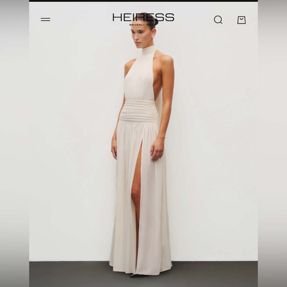 Brand new with tags Heiress Beverly Hills Halter Slit Gown